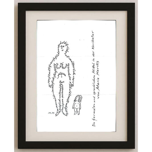 Marie Marcks 29x21cm Orijinal Karikatür BOD02429