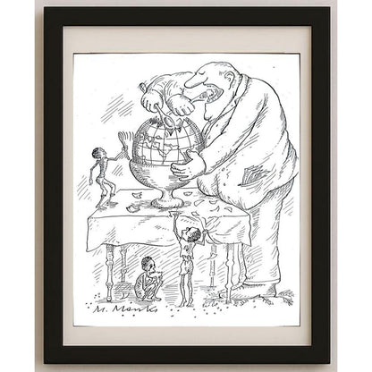 Marie Marcks 21x17cm Orijinal Karikatür BOD02434