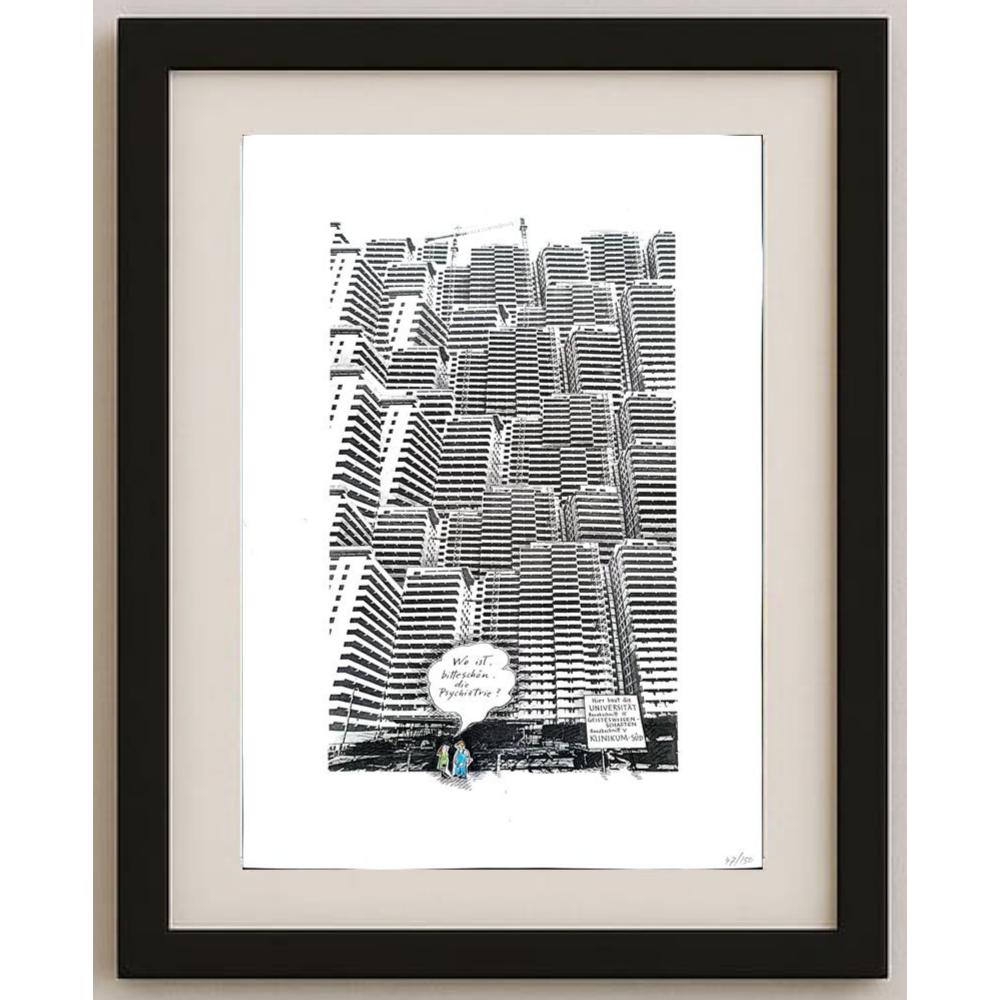 Ermitieser Dark 50x35cm Orijinal Karikatür BOD02448