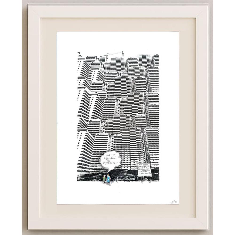 Ermitieser Dark 50x35cm Orijinal Karikatür BOD02448
