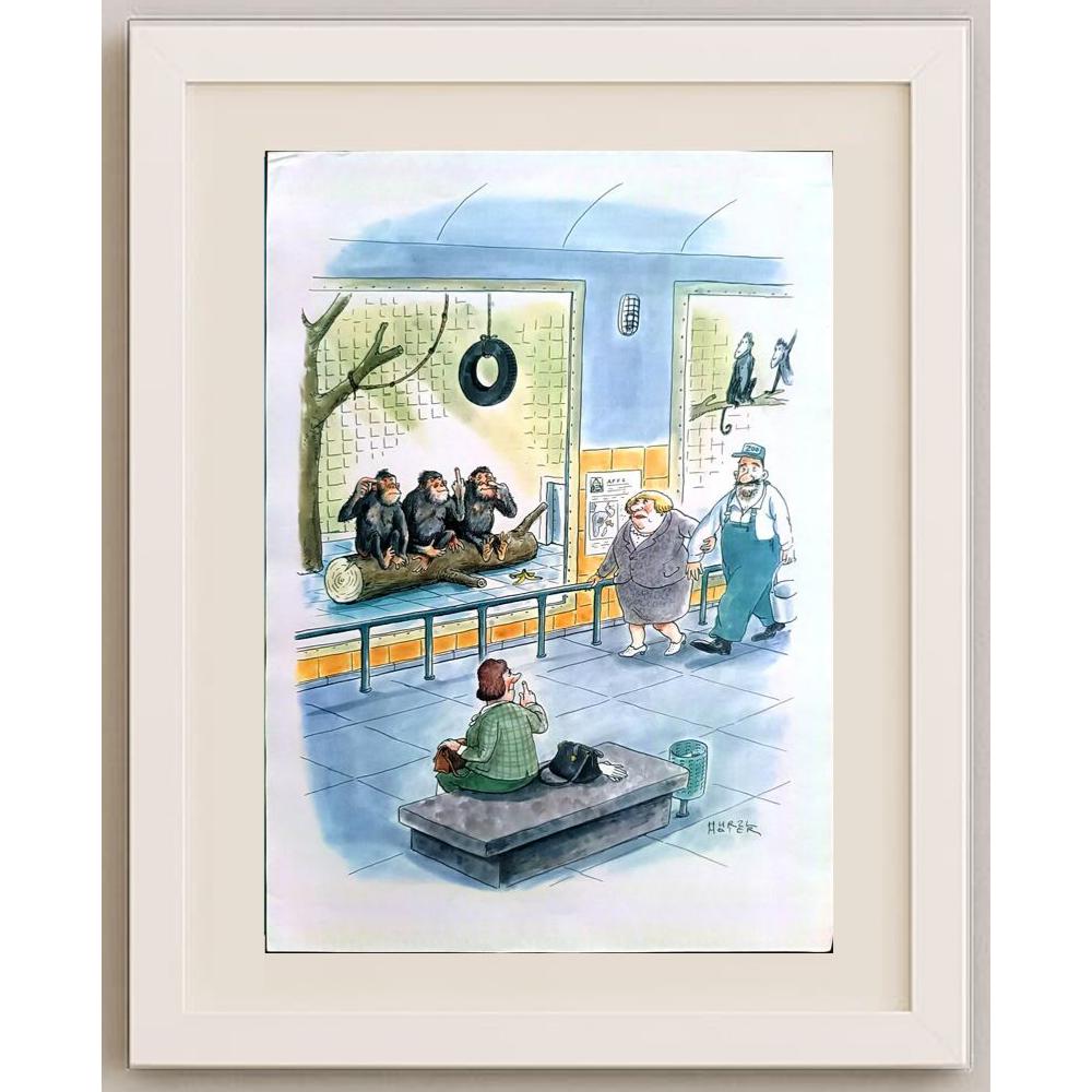 Hurzl Meiier 43x30cm Orijinal Karikatür BOD02452