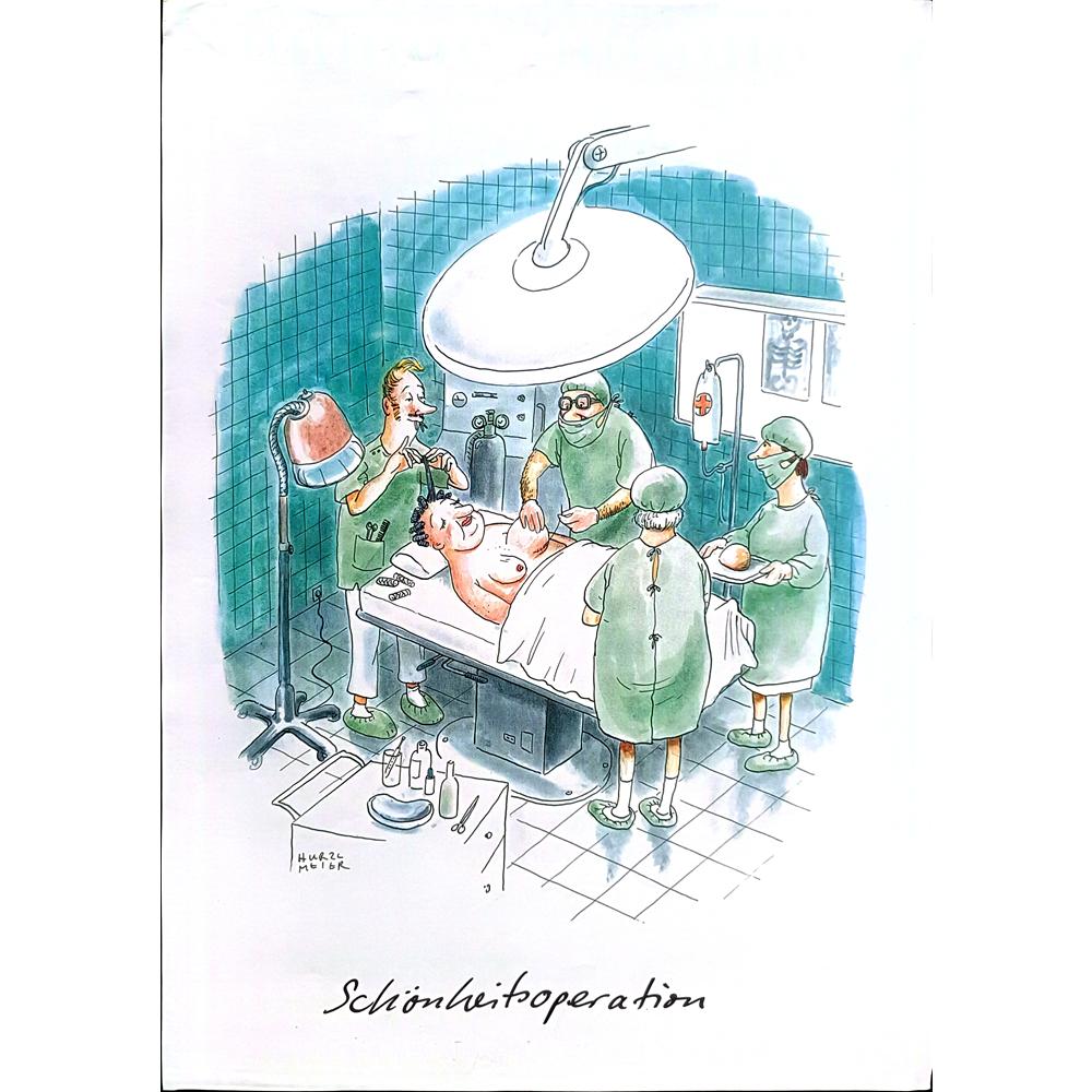 Hurzl Meiier 43x30cm Orijinal Karikatür BOD02454
