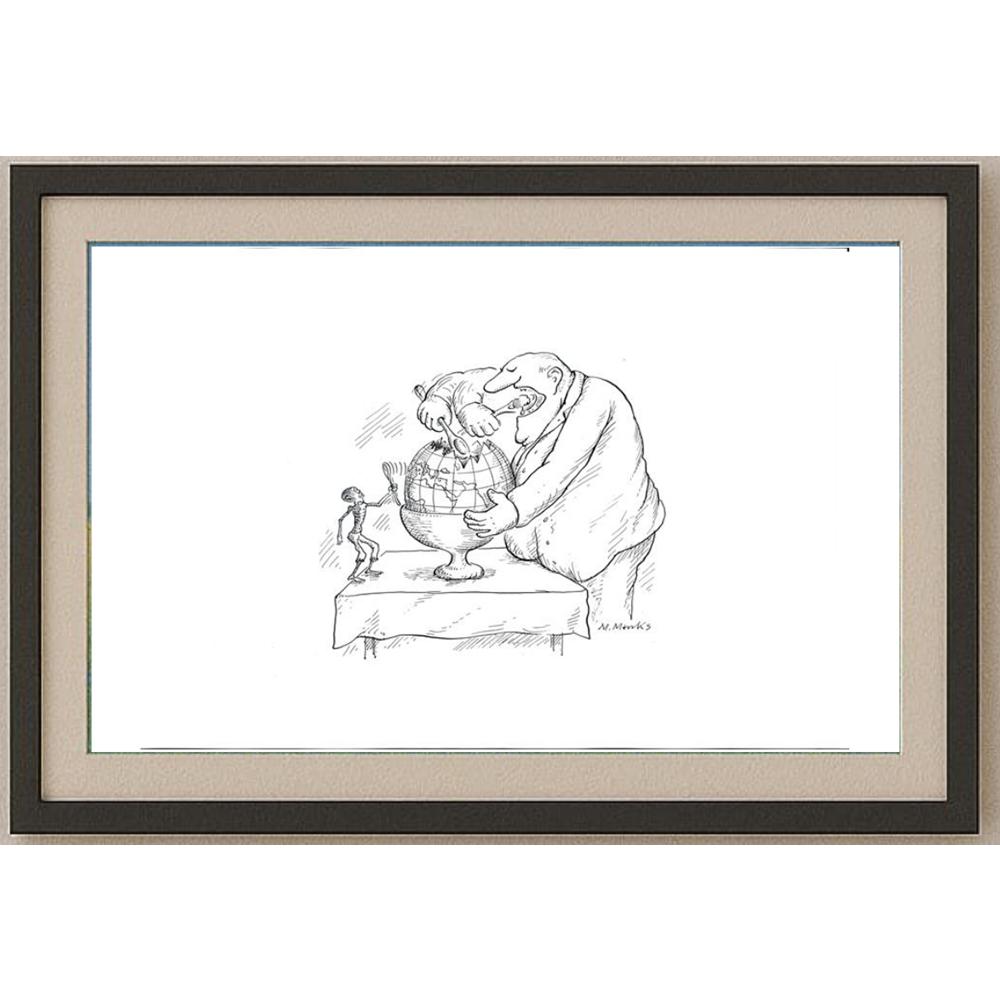 Marie Marcks 43x30cm Orijinal Karikatür BOD02460