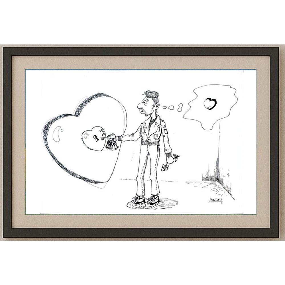 Serdar Horuz 29x21cm Orijinal Karikatür BOD02468