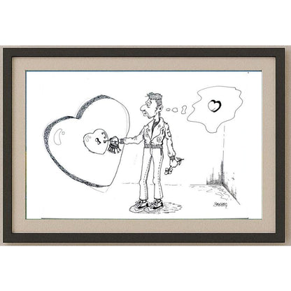 Serdar Horuz 29x21cm Orijinal Karikatür BOD02468