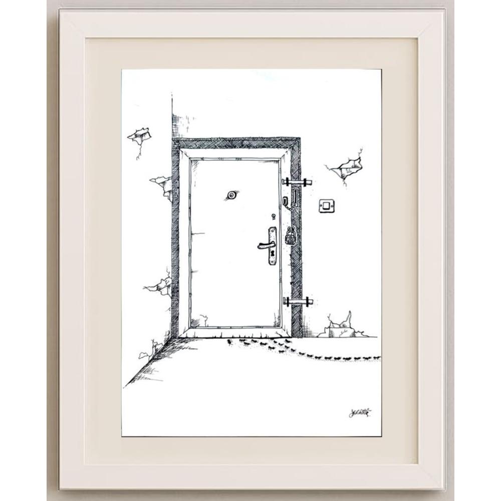 Serdar Horuz 29x21cm Orijinal Karikatür BOD02469