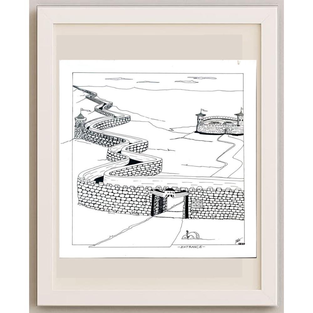 Ali Ertan Erdem 30x30cm Orijinal Karikatür BOD02470