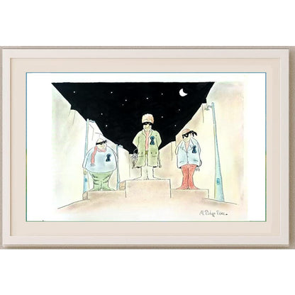 Tolga Türe 35x25cm Orijinal Karikatür BOD02476