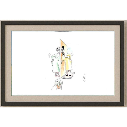 Esra Eroğlu 33x23cm Orijinal Karikatür BOD02478