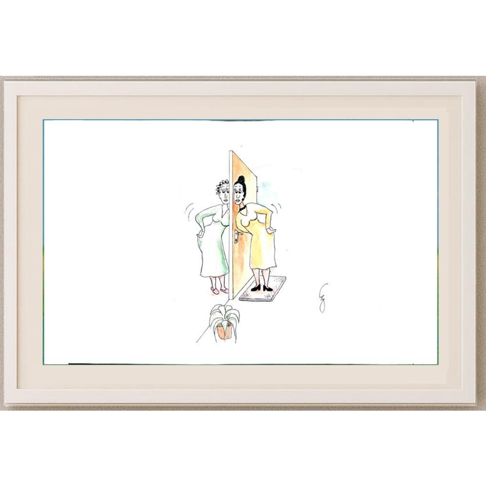Esra Eroğlu 33x23cm Orijinal Karikatür BOD02478