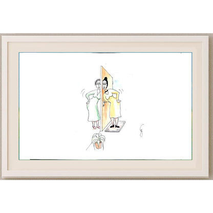 Esra Eroğlu 33x23cm Orijinal Karikatür BOD02478