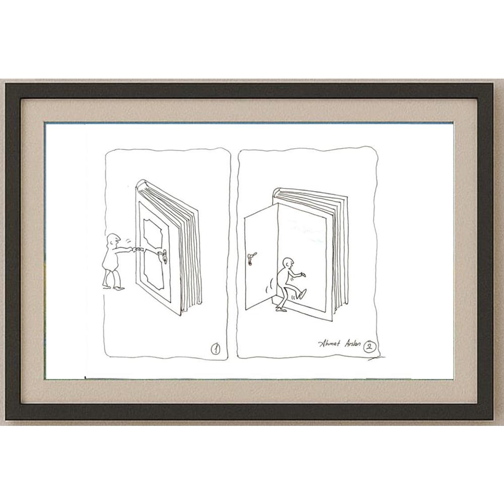 Ahmet Arslan 27x20cm Orijinal Karikatür BOD02479