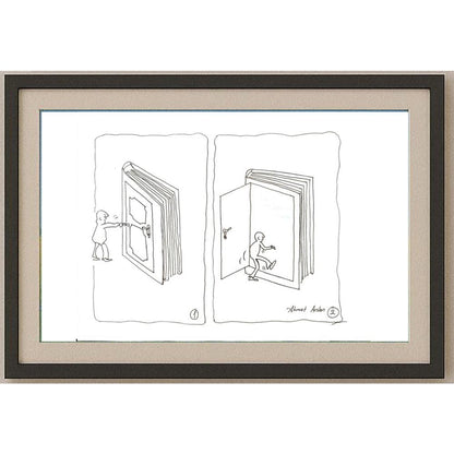Ahmet Arslan 27x20cm Orijinal Karikatür BOD02479