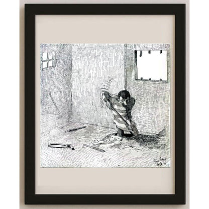 Yavuz Özkan 21x21cm Orijinal Karikatür BOD02482