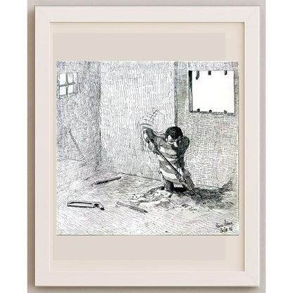 Yavuz Özkan 21x21cm Orijinal Karikatür BOD02482