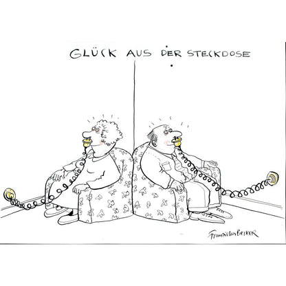 Franziska Becker 43x30cm Orijinal Karikatür BOD02487