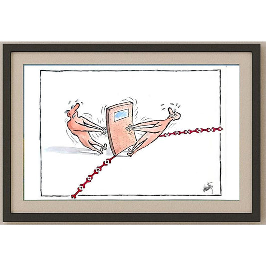 Murteza Albayrak 29x21cm Orijinal Karikatür BOD02488