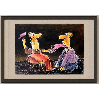 Ignjat Gatalo 43x30cm Orijinal Karikatür BOD02494