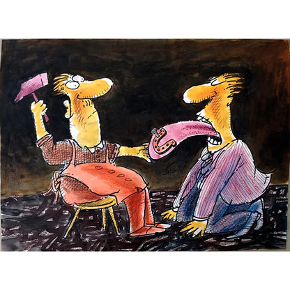 Ignjat Gatalo 43x30cm Orijinal Karikatür BOD02494