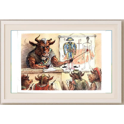 Mikail Zlatkovski 43x30cm Orijinal Karikatür BOD02495