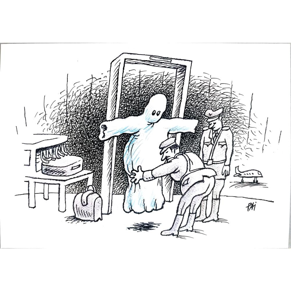 Julian Pena Pai 29x21cm Orijinal Karikatür BOD02498