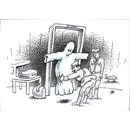 Julian Pena Pai 29x21cm Orijinal Karikatür BOD02498