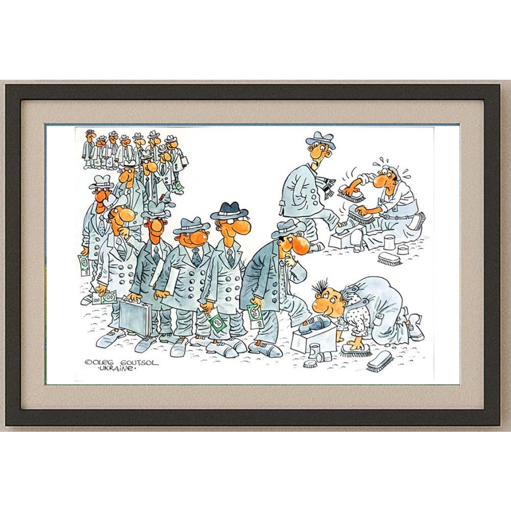 Oleg Goutsol 29x21cm Orijinal Karikatür BOD02502