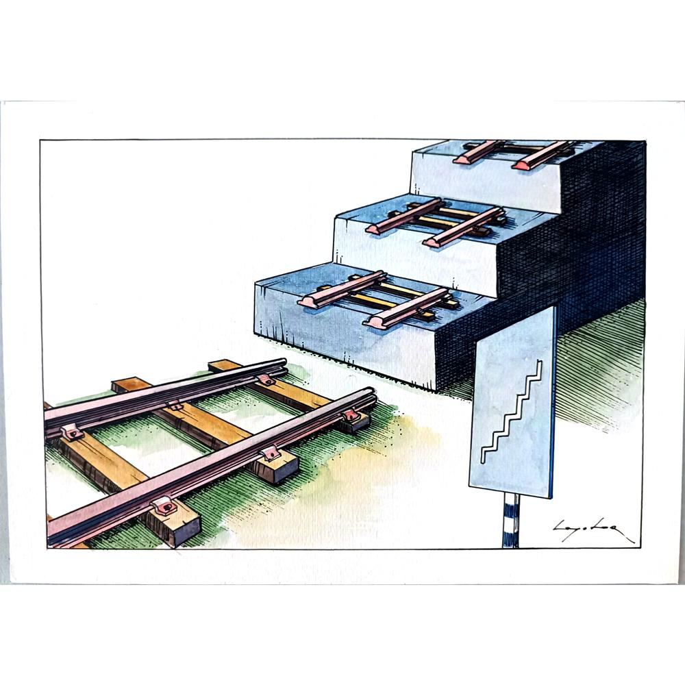 Luka Lagator 29x21cm Orijinal Karikatür BOD02503