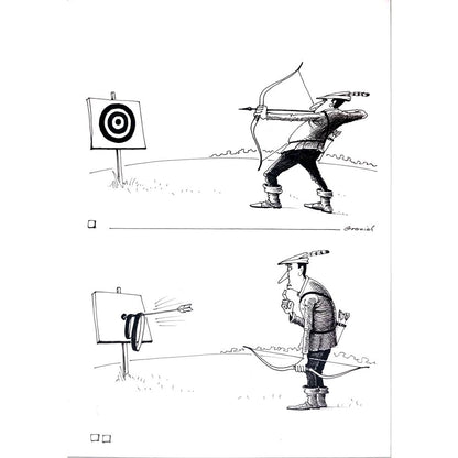 Andrejez Graniak 29x21cm Orijinal Karikatür BOD02506