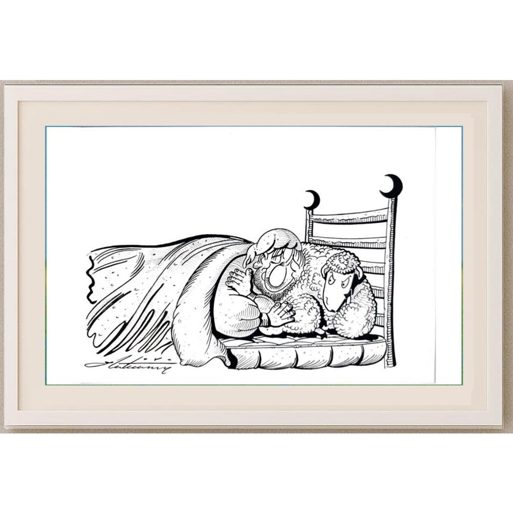 Zoran Zilaticanin 29x21cm Orijinal Karikatür BOD02507