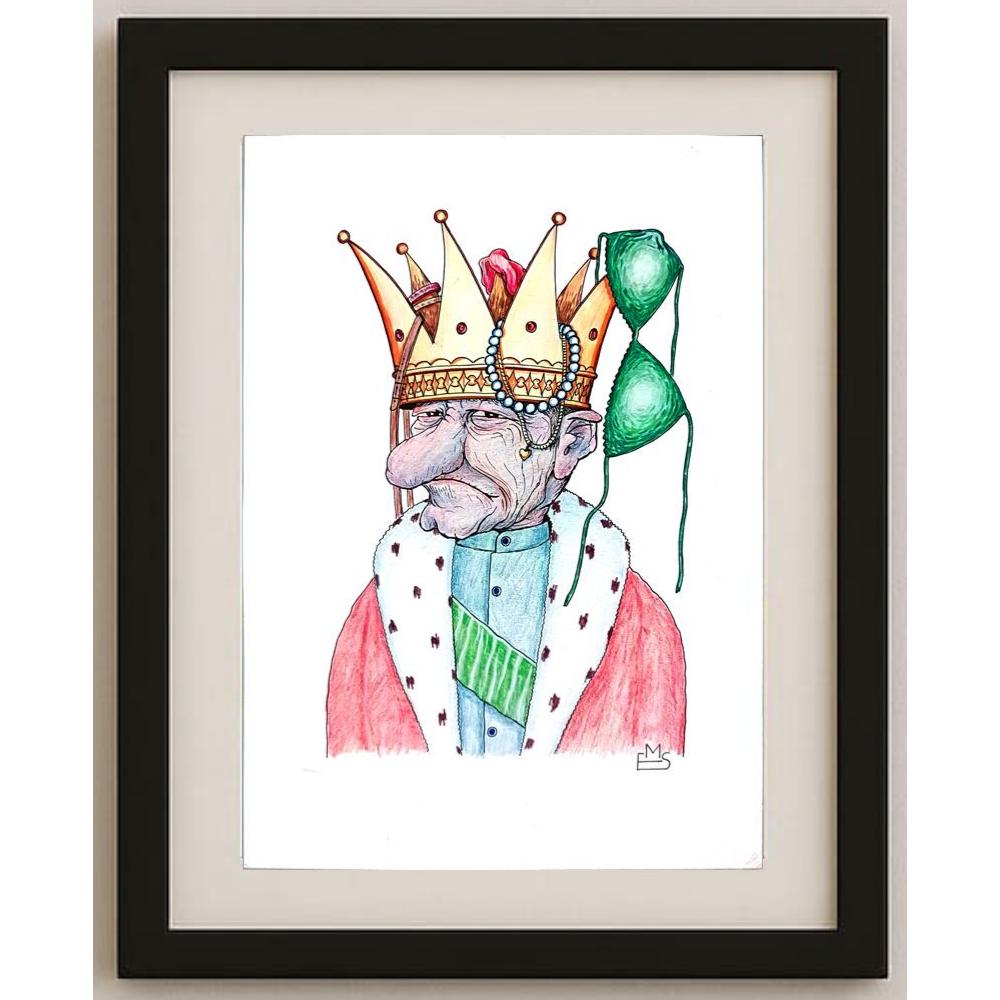 Eshonkulov Maxmudjon 29x21cm Orijinal Karikatür BOD02511