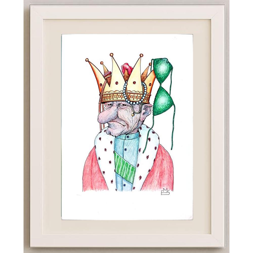 Eshonkulov Maxmudjon 29x21cm Orijinal Karikatür BOD02511