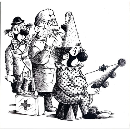 Jurij Kosobukin 29x21cm Orijinal Karikatür BOD02516