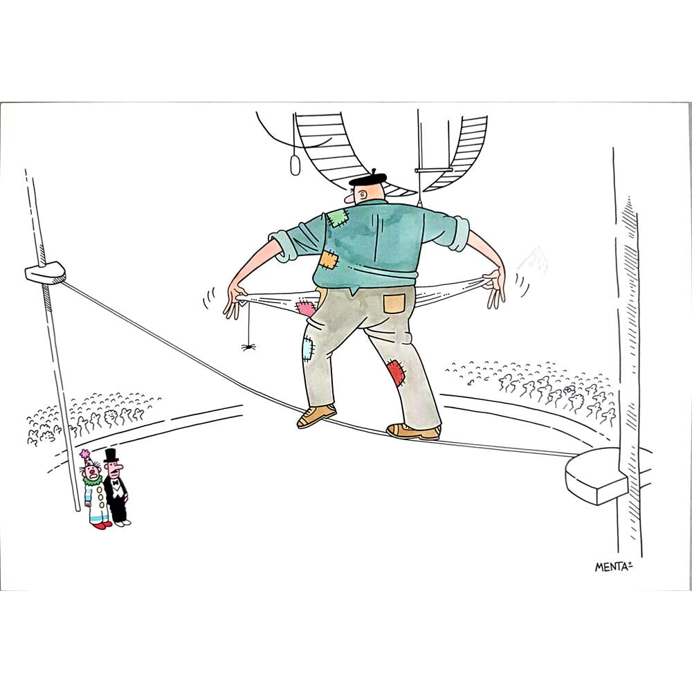 Luis Tarres 29x21cm Orijinal Karikatür BOD02517