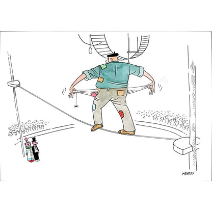 Luis Tarres 29x21cm Orijinal Karikatür BOD02517