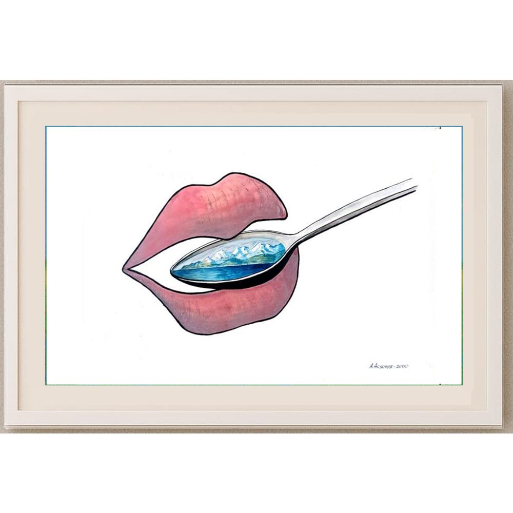 Asiamov Alexandr 29x21cm Orijinal Karikatür BOD02520