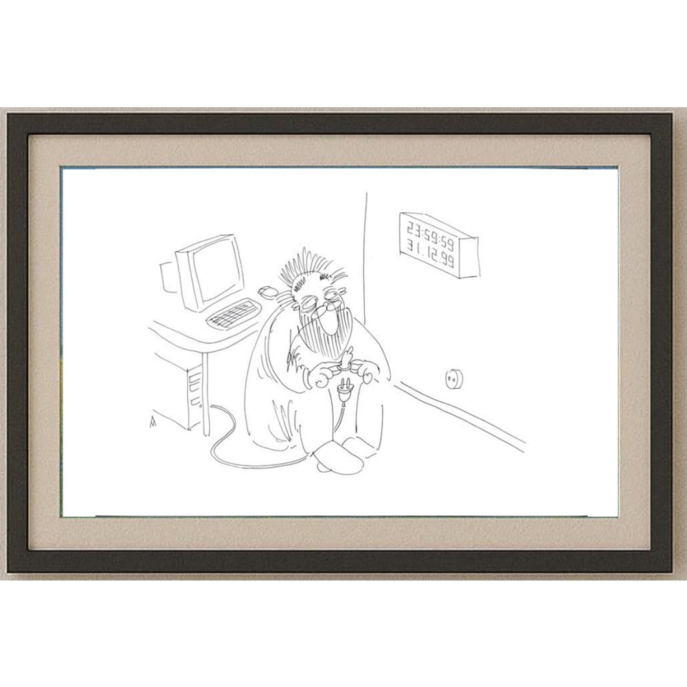 Murat Alimov 29x21cm Orijinal Karikatür BOD02521