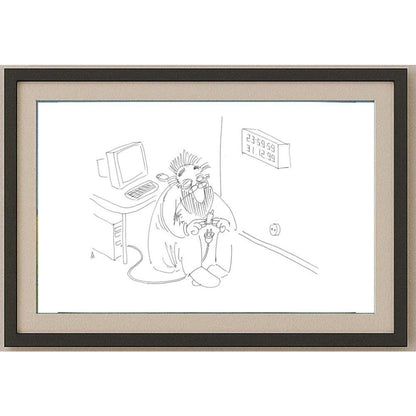 Murat Alimov 29x21cm Orijinal Karikatür BOD02521
