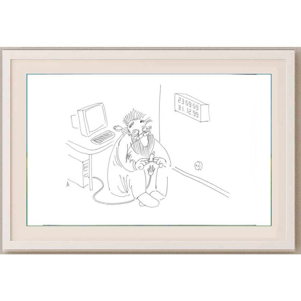 Murat Alimov 29x21cm Orijinal Karikatür BOD02521