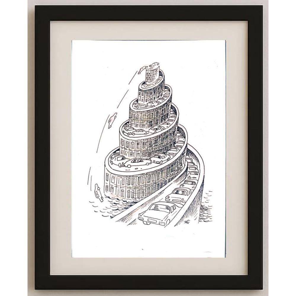 Salijan Yımgırçıyev 29x21cm Orijinal Karikatür BOD02523