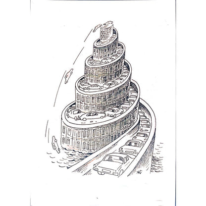 Salijan Yımgırçıyev 29x21cm Orijinal Karikatür BOD02523