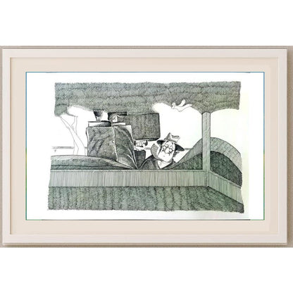 Murat Alimov 29x21cm Orijinal Karikatür BOD02525