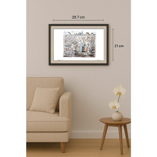 Salijan Yımgırçıyev 29x21cm Orijinal Karikatür BOD02529