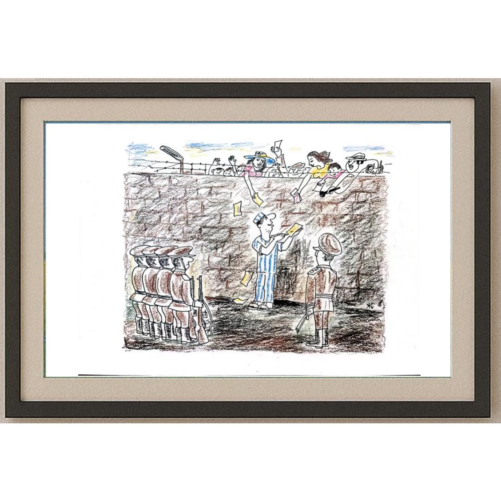 Salijan Yımgırçıyev 29x21cm Orijinal Karikatür BOD02529