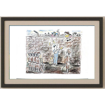 Salijan Yımgırçıyev 29x21cm Orijinal Karikatür BOD02529