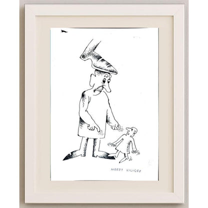 Meret Klıçev 15x13cm Orijinal Karikatür BOD02531