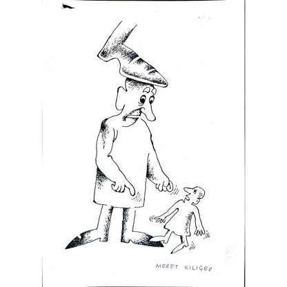 Meret Klıçev 15x13cm Orijinal Karikatür BOD02531
