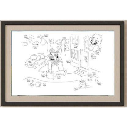 Murat Alimov 29x21cm Orijinal Karikatür BOD02534