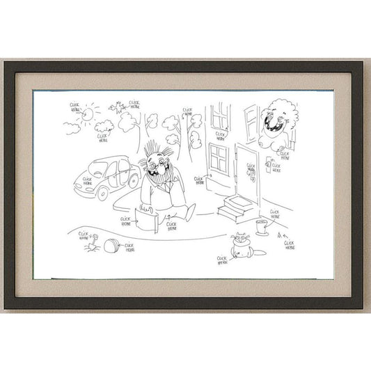 Murat Alimov 29x21cm Orijinal Karikatür BOD02534
