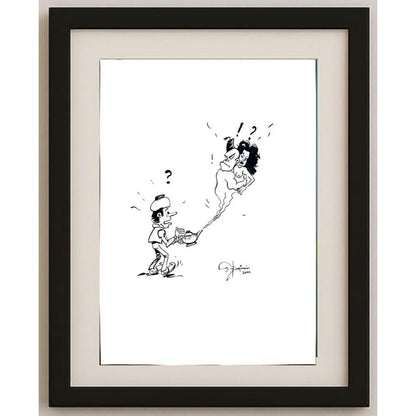Muhamed Becovic 29x21cm Orijinal Karikatür BOD02539